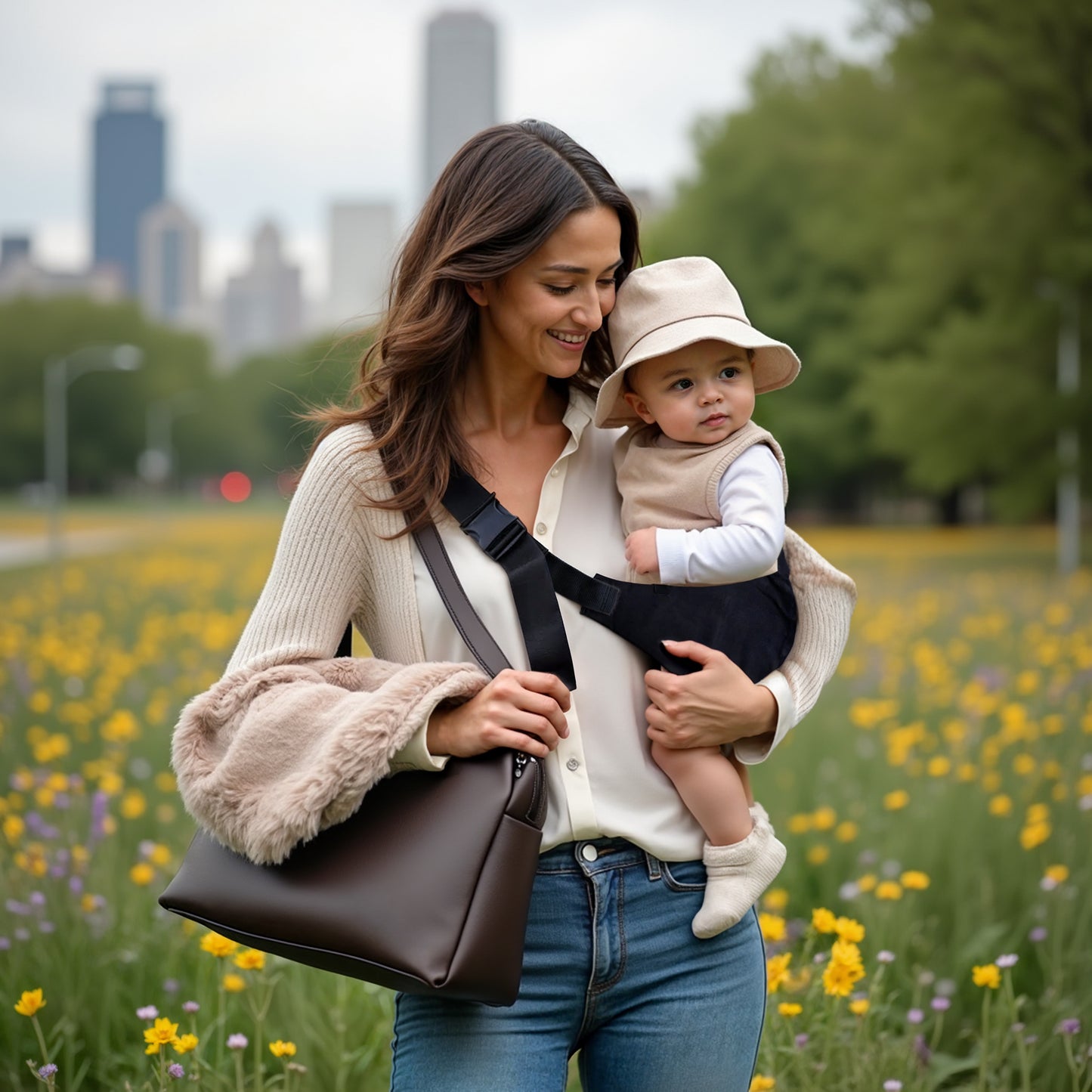 PUPPA Classic Black - Ergonomic Baby Carrier